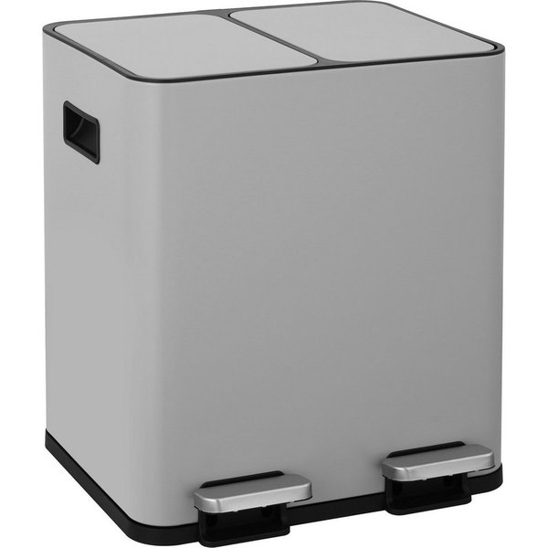 OTTO home Mülleimer Garrin, Soft Close, m. 2 Fächern, Fassungsvermögen 2x15 L bzw. 2x30 L, Mülltrennsystem mit 2 separaten Innenbehältern und Fußtrittpedalen