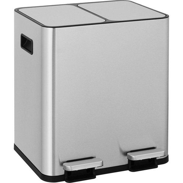 OTTO home Mülleimer Garrin, Soft Close, m. 2 Fächern, Fassungsvermögen 2x15 L bzw. 2x30 L, Mülltrennsystem mit 2 separaten Innenbehältern und Fußtrittpedalen