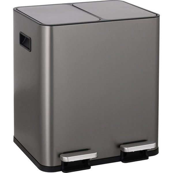 OTTO home Mülleimer Garrin, Soft Close, m. 2 Fächern, Fassungsvermögen 2x15 L bzw. 2x30 L, Mülltrennsystem mit 2 separaten Innenbehältern und Fußtrittpedalen
