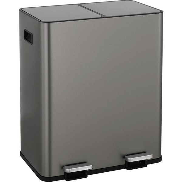 OTTO home Mülleimer Garrin, Soft Close, m. 2 Fächern, Fassungsvermögen 2x15 L bzw. 2x30 L, Mülltrennsystem mit 2 separaten Innenbehältern und Fußtrittpedalen