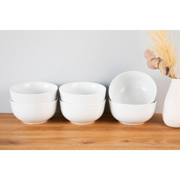 OTTO home Müslischale Alff, Porzellan, (Set, 6-tlg), Geschirr-Set, harmonische, trendige Coupeform
