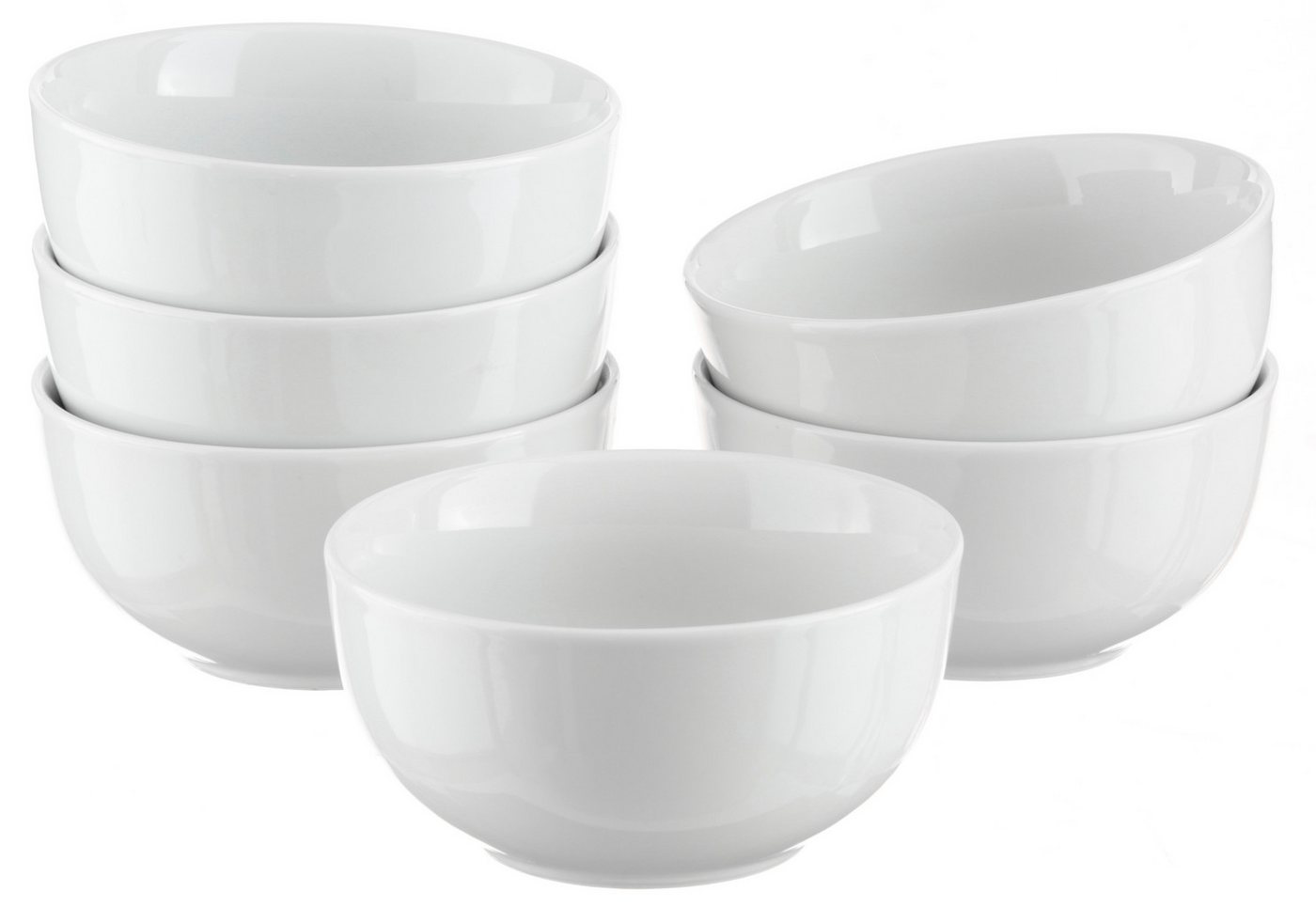 OTTO home Müslischale Alff, Porzellan, (Set, 6-tlg), Geschirr-Set, harmonische, trendige Coupeform – Bild 2 von 3