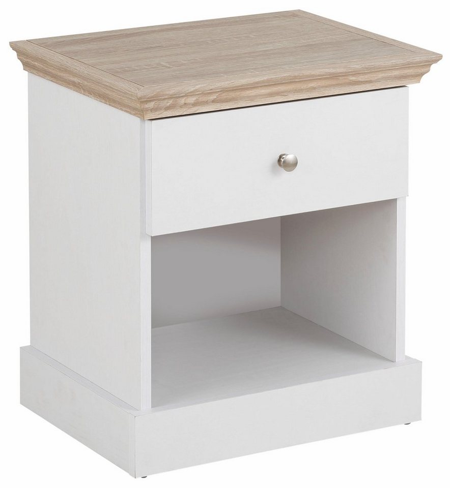 OTTO home Nachtkonsole Binz, mit einem schönen Metall Knopfgriff, Breite 45 cm – Bild 4 von 5