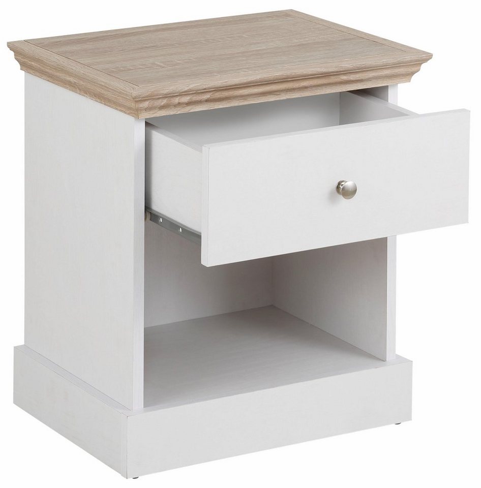 OTTO home Nachtkonsole Binz, mit einem schönen Metall Knopfgriff, Breite 45 cm – Bild 5 von 5