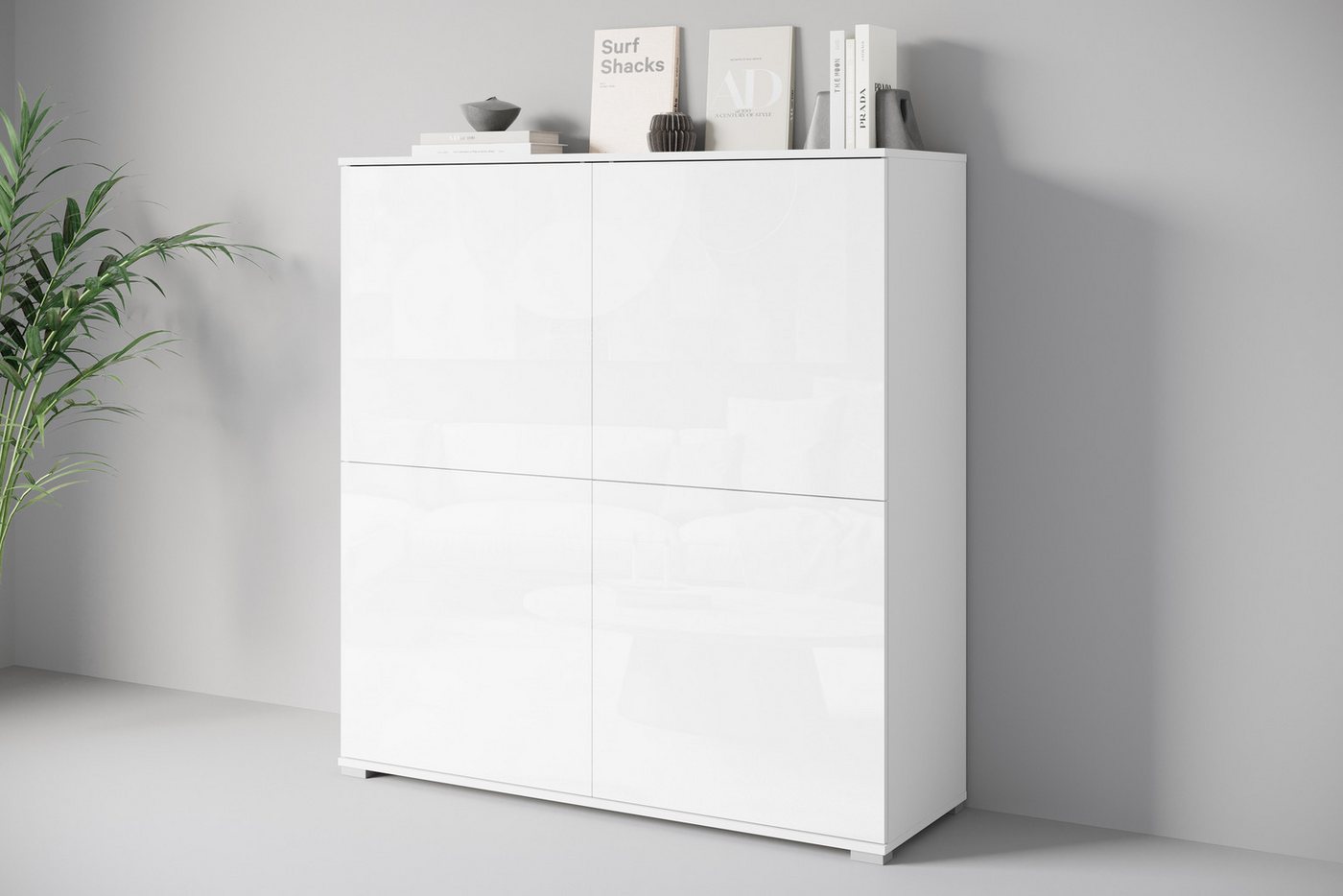 OTTO home PC-Schrank Kenia, Sekretär, Home Office (1 St), Mit Push-to-open, Tastaturauszug und praktischem Stauraum – Bild 5 von 5