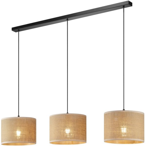 OTTO home Pendelleuchte Mikka, ohne Leuchtmittel, mit Leinenstoffschirm, Höhe 110 cm, Breite 100 cm