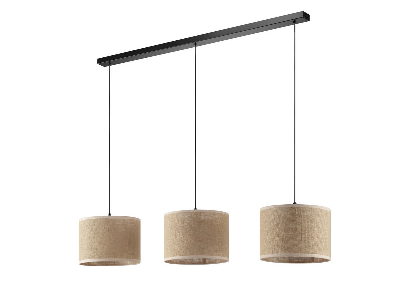 OTTO home Pendelleuchte Mikka, ohne Leuchtmittel, mit Leinenstoffschirm, Höhe 110 cm, Breite 100 cm – Bild 3 von 5