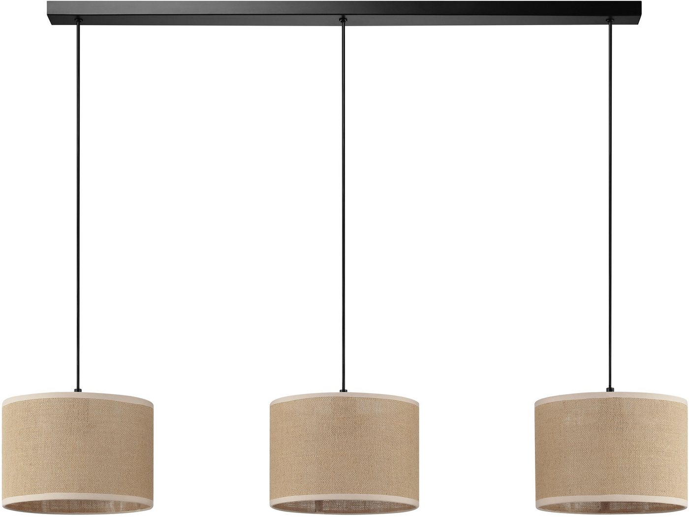 OTTO home Pendelleuchte Mikka, ohne Leuchtmittel, mit Leinenstoffschirm, Höhe 110 cm, Breite 100 cm – Bild 5 von 5