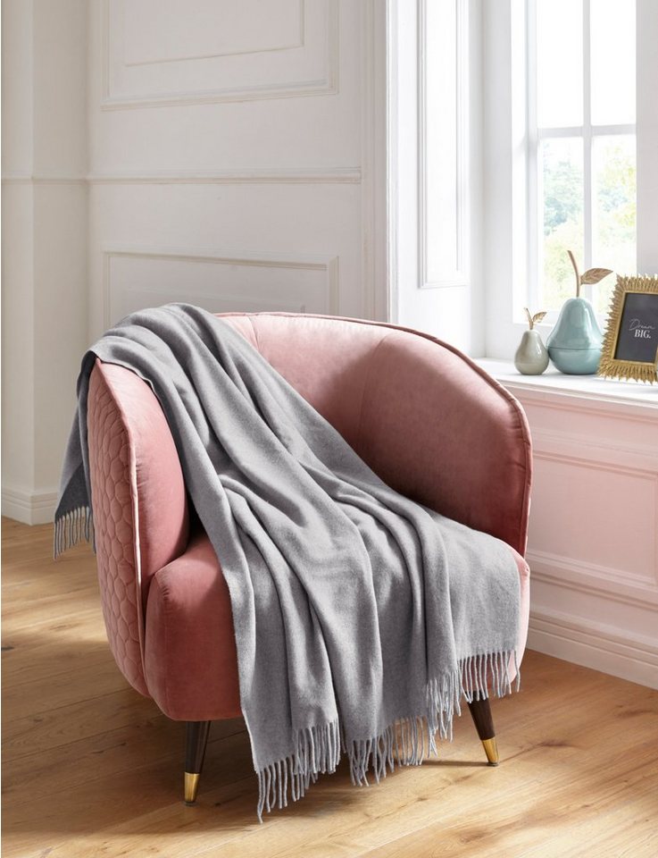 Plaid Mila, OTTO home, aus 100% Schurwolle, Kuscheldecke – Bild 2 von 5