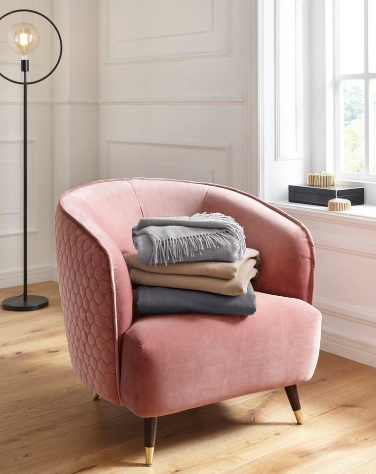 Plaid Mila, OTTO home, aus 100% Schurwolle, Kuscheldecke – Bild 5 von 5
