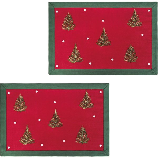 OTTO home Platzset Josselin, (Set, 2-St), Weihnachtlich, festlich, 2er Set, Wohnzimmer, Esszimmer