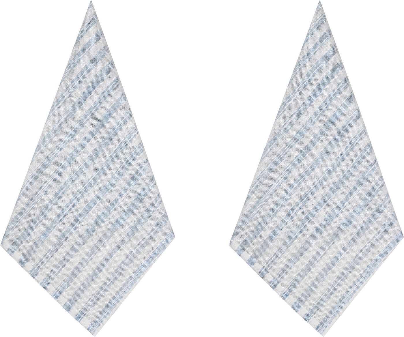 OTTO home Platzset Marric, Leinenoptik, 2 Stück, halbtransparent, Dekoration, (2-St), Platzset, halbtransparent, Linenoptik mit Streifen – Bild 2 von 3
