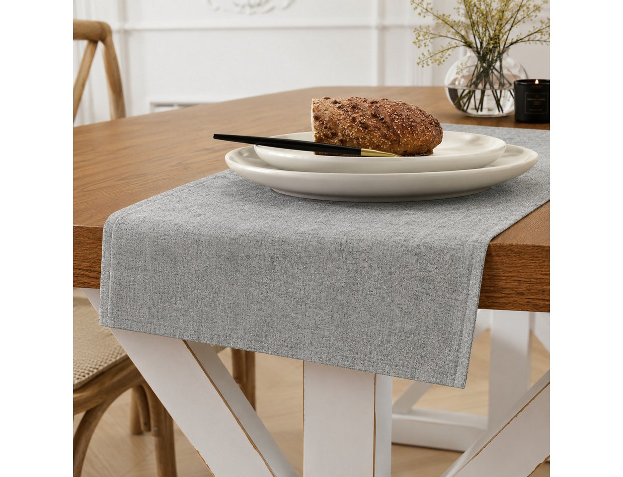 OTTO home Platzset Meellon, 2 Stück, strukturiert, weiche und flexible Materialqualität, (2-St), 2er Set, verschiedene Größen, strukturiert, Esszimmer, Esstisch – Bild 4 von 5