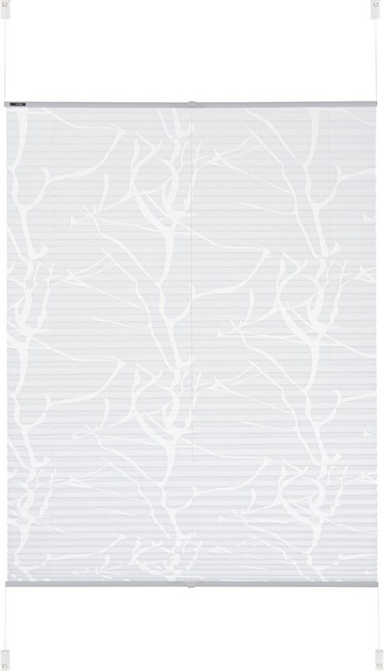 OTTO home Plissee Anna, ohne Bohren, Lichtschutz, transparentes Ästemotiv, Lichtschutz, ohne Bohren, verspannt, Klemmfix, transparentes Ästemotiv, Bestseller, F – Bild 5 von 5