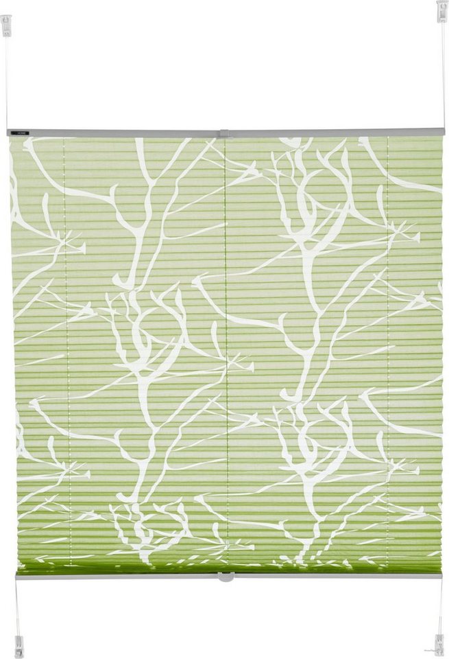 OTTO home Plissee Anna, ohne Bohren, Lichtschutz, transparentes Ästemotiv, Lichtschutz, ohne Bohren, verspannt, Klemmfix, transparentes Ästemotiv, Bestseller, F – Bild 5 von 5