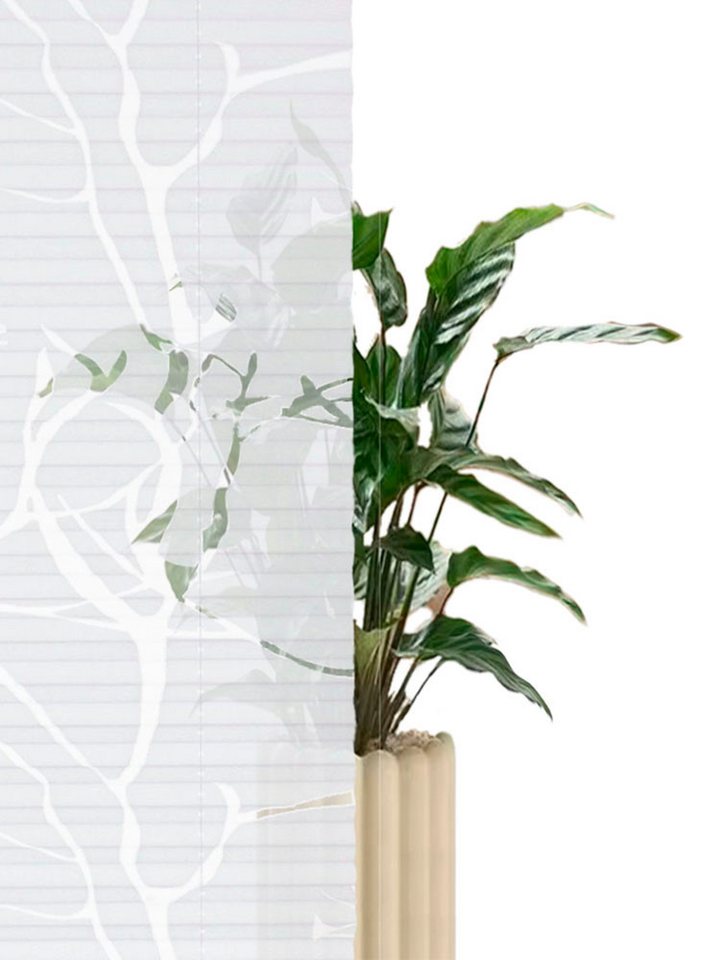 OTTO home Plissee Anna, ohne Bohren, Lichtschutz, transparentes Ästemotiv, Lichtschutz, ohne Bohren, verspannt, Klemmfix, transparentes Ästemotiv, Bestseller, F – Bild 3 von 5