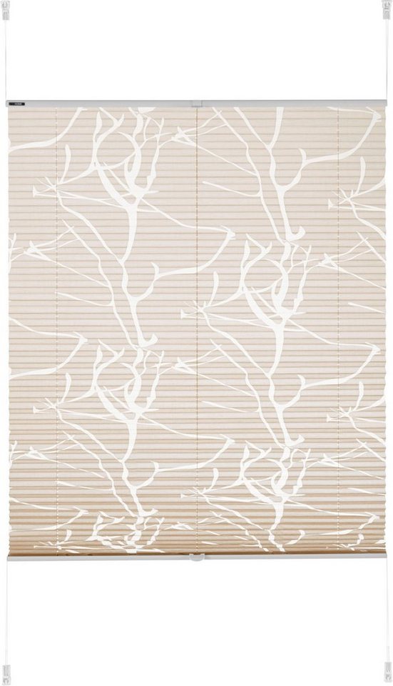 OTTO home Plissee Anna, ohne Bohren, Lichtschutz, transparentes Ästemotiv, Lichtschutz, ohne Bohren, verspannt, Klemmfix, transparentes Ästemotiv, Bestseller, F – Bild 5 von 5
