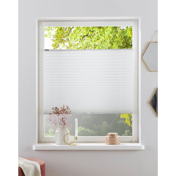 OTTO home Plissee DAHRA - in Crush-Optik, ohne Bohren, Lichtschutz, Lichtschutz, ohne Bohren, verspannt, Klemmfix, Fixmaß, Bestseller mit Klemmträger, Sonnensch