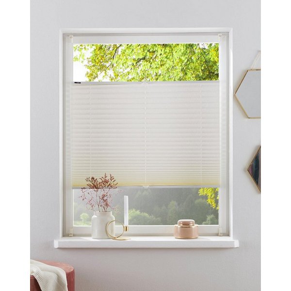OTTO home Plissee DAHRA - in Crush-Optik, ohne Bohren, Lichtschutz, Lichtschutz, ohne Bohren, verspannt, Klemmfix, Fixmaß, Bestseller mit Klemmträger, Sonnensch
