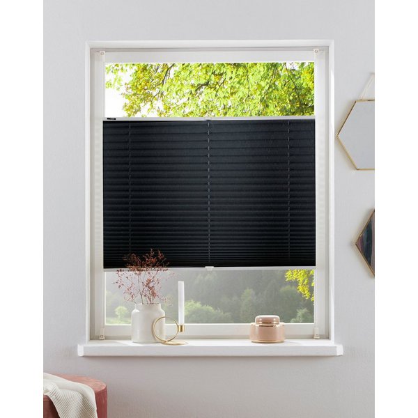 OTTO home Plissee DAHRA - in Crush-Optik, ohne Bohren, Lichtschutz, Lichtschutz, ohne Bohren, verspannt, Klemmfix, Fixmaß, Bestseller mit Klemmträger, Sonnensch