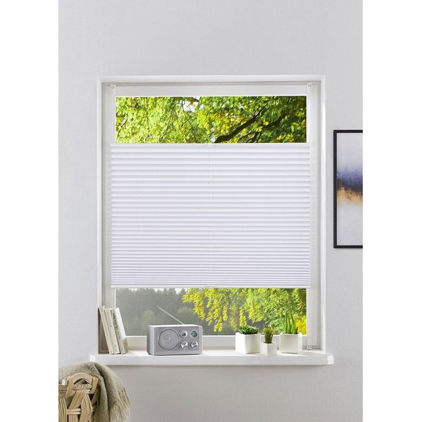 OTTO home Plissee GELLO, Lichtschutz, ohne Bohren, verspannt, Klemmfix, in Streifen-Optik, Klemmfix, im Fixmaß, Sonnenschutz für Fenster & Tür