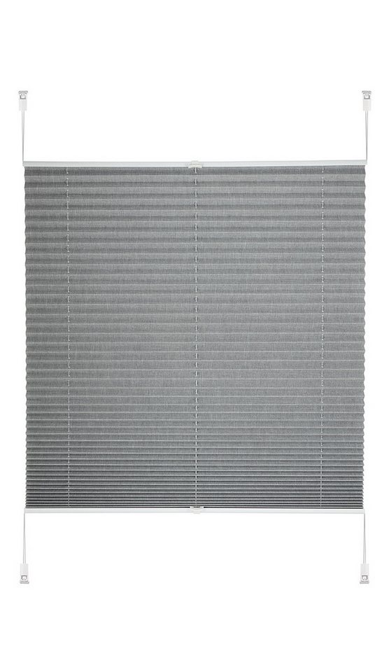 OTTO home Plissee Willa, ohne Bohren, Klemmfix, verdunkelnd, verdunkelnd, ohne Bohren, verspannt, Klemmfix, NEUHEIT in Leinenoptik, Klemmfix, für Fenster & Tür, – Bild 4 von 5
