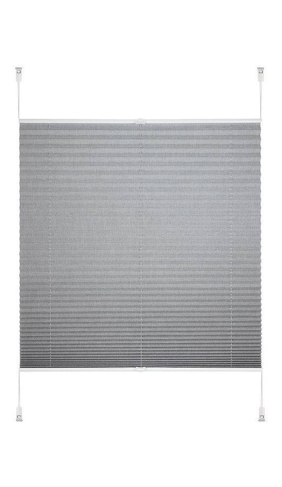 OTTO home Plissee WILLA, ohne Bohren, Lichtschutz, verspannt, Lichtschutz, ohne Bohren, verspannt, Klemmfix, NEUHEIT in Leinenoptik, Klemmfix, für Fenster & Tür – Bild 5 von 5