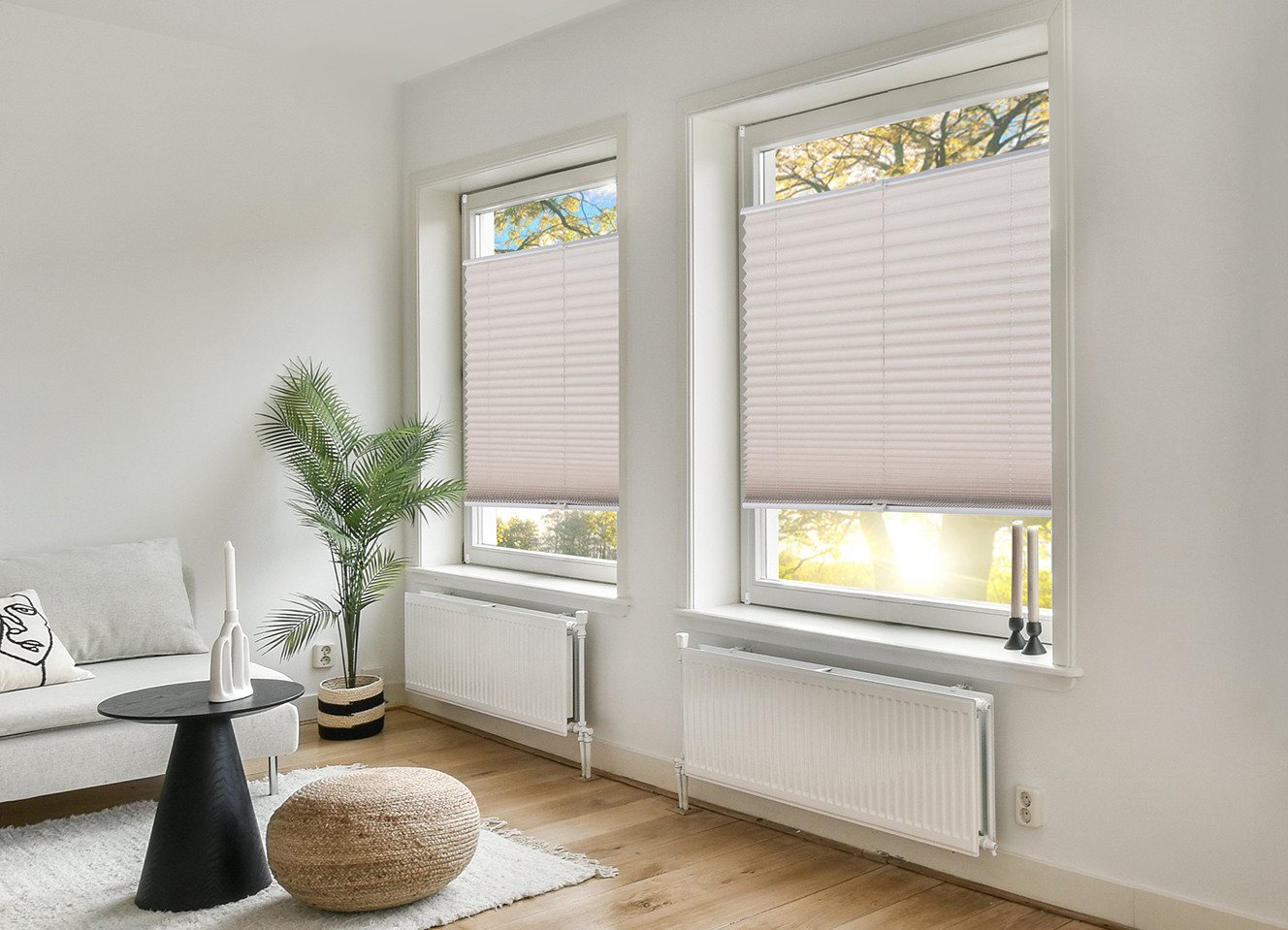 OTTO home Plissee WILLA, ohne Bohren, Lichtschutz, verspannt, Lichtschutz, ohne Bohren, verspannt, Klemmfix, NEUHEIT in Leinenoptik, Klemmfix, für Fenster & Tür – Bild 3 von 5