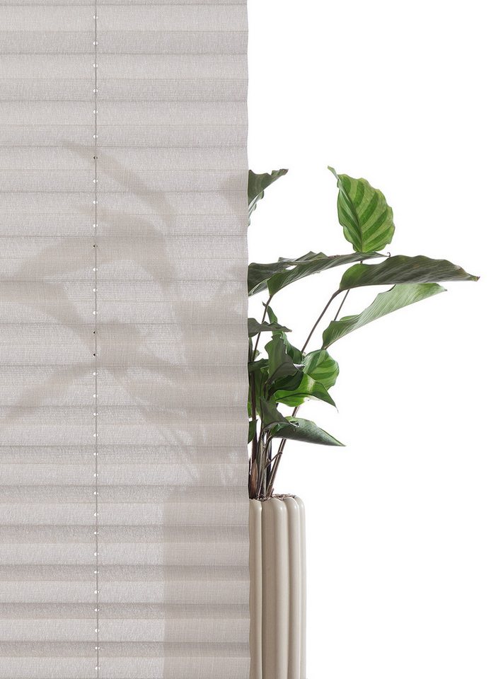 OTTO home Plissee WILLA, ohne Bohren, Lichtschutz, verspannt, Lichtschutz, ohne Bohren, verspannt, Klemmfix, NEUHEIT in Leinenoptik, Klemmfix, für Fenster & Tür – Bild 4 von 5