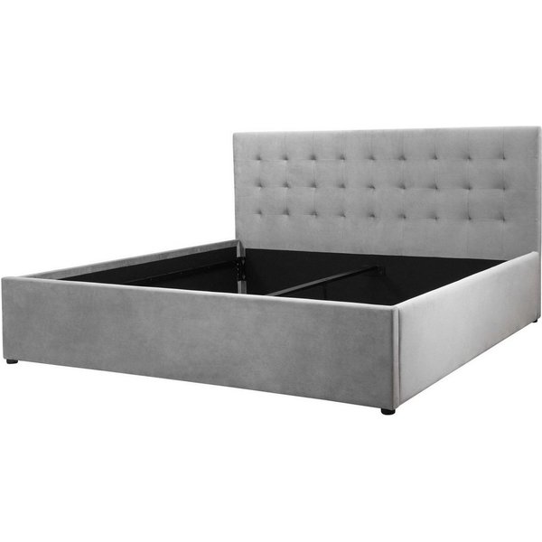 OTTO home Polsterbett Hamar, Knopfsteppung im Kopfteil, bis 250 KG belastbar (3 Breiten: 100cm/ 140cm/ 180cm), in verschiedenen Größen und Stoffen und Farben