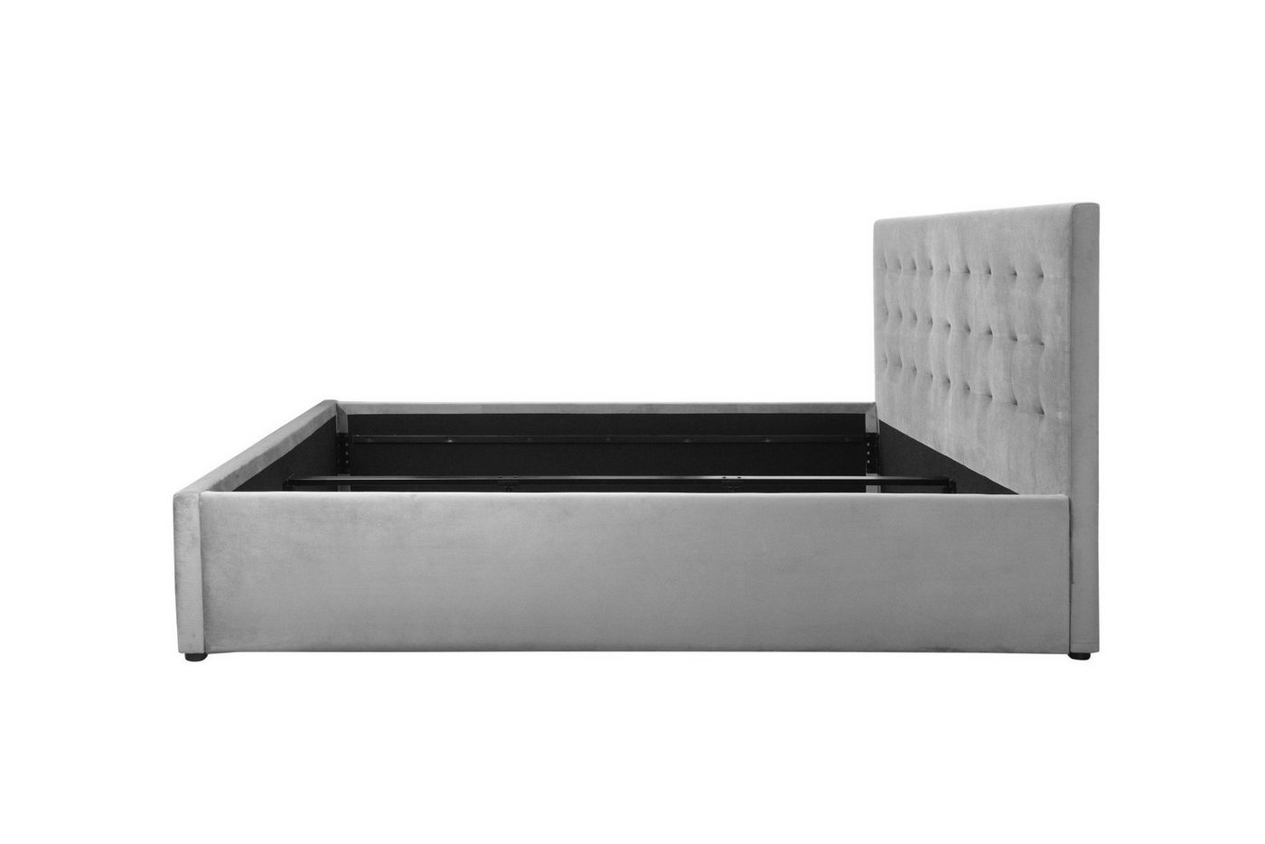 OTTO home Polsterbett Hamar, Knopfsteppung im Kopfteil, bis 250 KG belastbar (3 Breiten: 100cm/ 140cm/ 180cm), in verschiedenen Größen und Stoffen und Farben – Bild 5 von 5