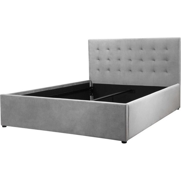 OTTO home Polsterbett Hamar, Knopfsteppung im Kopfteil, bis 250 KG belastbar (3 Breiten: 100cm/ 140cm/ 180cm), in verschiedenen Größen und Stoffen und Farben