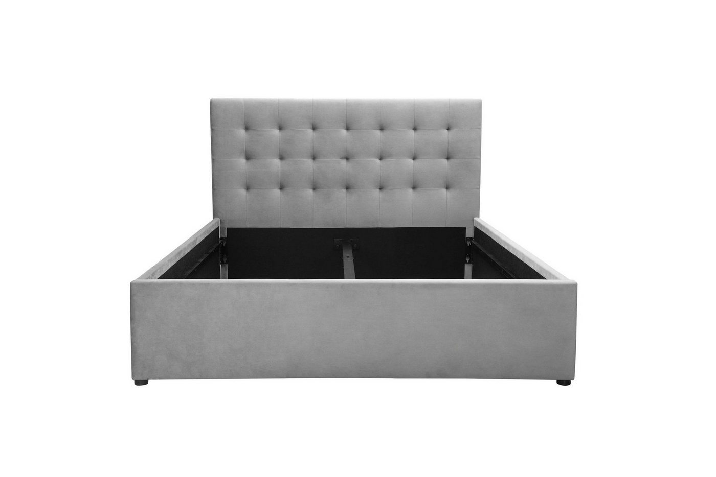 OTTO home Polsterbett Hamar, Knopfsteppung im Kopfteil, bis 250 KG belastbar (3 Breiten: 100cm/ 140cm/ 180cm), in verschiedenen Größen und Stoffen und Farben – Bild 4 von 5