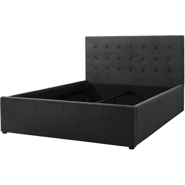 OTTO home Polsterbett Hamar, Knopfsteppung im Kopfteil, bis 250 KG belastbar (3 Breiten: 100cm/ 140cm/ 180cm), in verschiedenen Größen und Stoffen und Farben