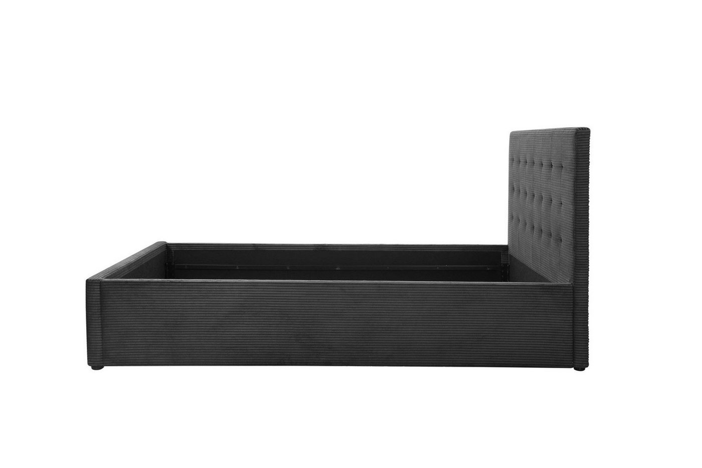 OTTO home Polsterbett Hamar, Knopfsteppung im Kopfteil, bis 250 KG belastbar (3 Breiten: 100cm/ 140cm/ 180cm), in verschiedenen Größen und Stoffen und Farben – Bild 5 von 5