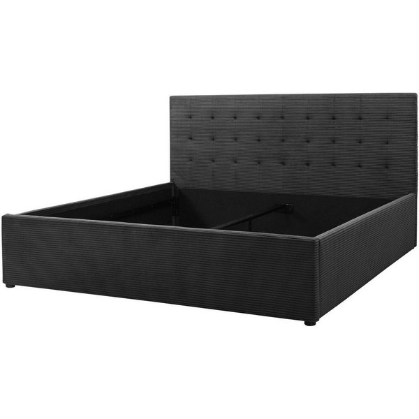 OTTO home Polsterbett Hamar, Knopfsteppung im Kopfteil, bis 250 KG belastbar (3 Breiten: 100cm/ 140cm/ 180cm), in verschiedenen Größen und Stoffen und Farben
