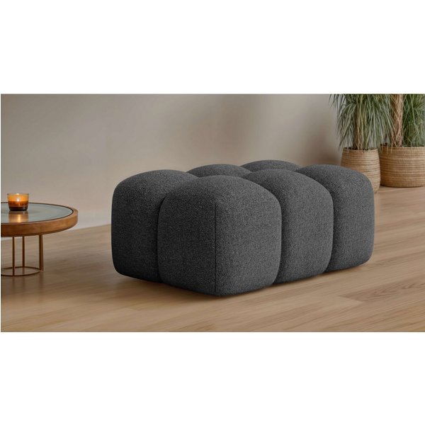 OTTO home Polsterhocker KALLIE Sitzhocker, Bubble-Optik, Maße B/T/H: 90/60/44 cm, moderne Steppung, hoher Sitzkomfort und modernes Design