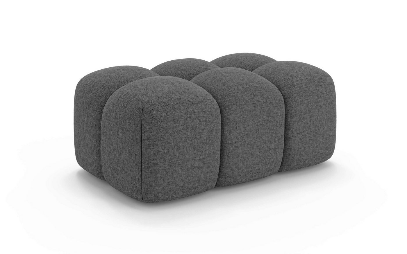OTTO home Polsterhocker KALLIE Sitzhocker, Bubble-Optik, Maße B/T/H: 90/60/44 cm, moderne Steppung, hoher Sitzkomfort und modernes Design – Bild 2 von 5