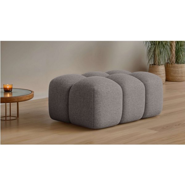 OTTO home Polsterhocker KALLIE Sitzhocker, Bubble-Optik, Maße B/T/H: 90/60/44 cm, moderne Steppung, hoher Sitzkomfort und modernes Design