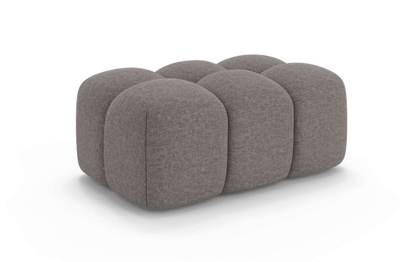 OTTO home Polsterhocker KALLIE Sitzhocker, Bubble-Optik, Maße B/T/H: 90/60/44 cm, moderne Steppung, hoher Sitzkomfort und modernes Design – Bild 2 von 5