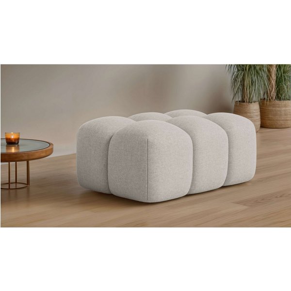 OTTO home Polsterhocker KALLIE Sitzhocker, Bubble-Optik, Maße B/T/H: 90/60/44 cm, moderne Steppung, hoher Sitzkomfort und modernes Design