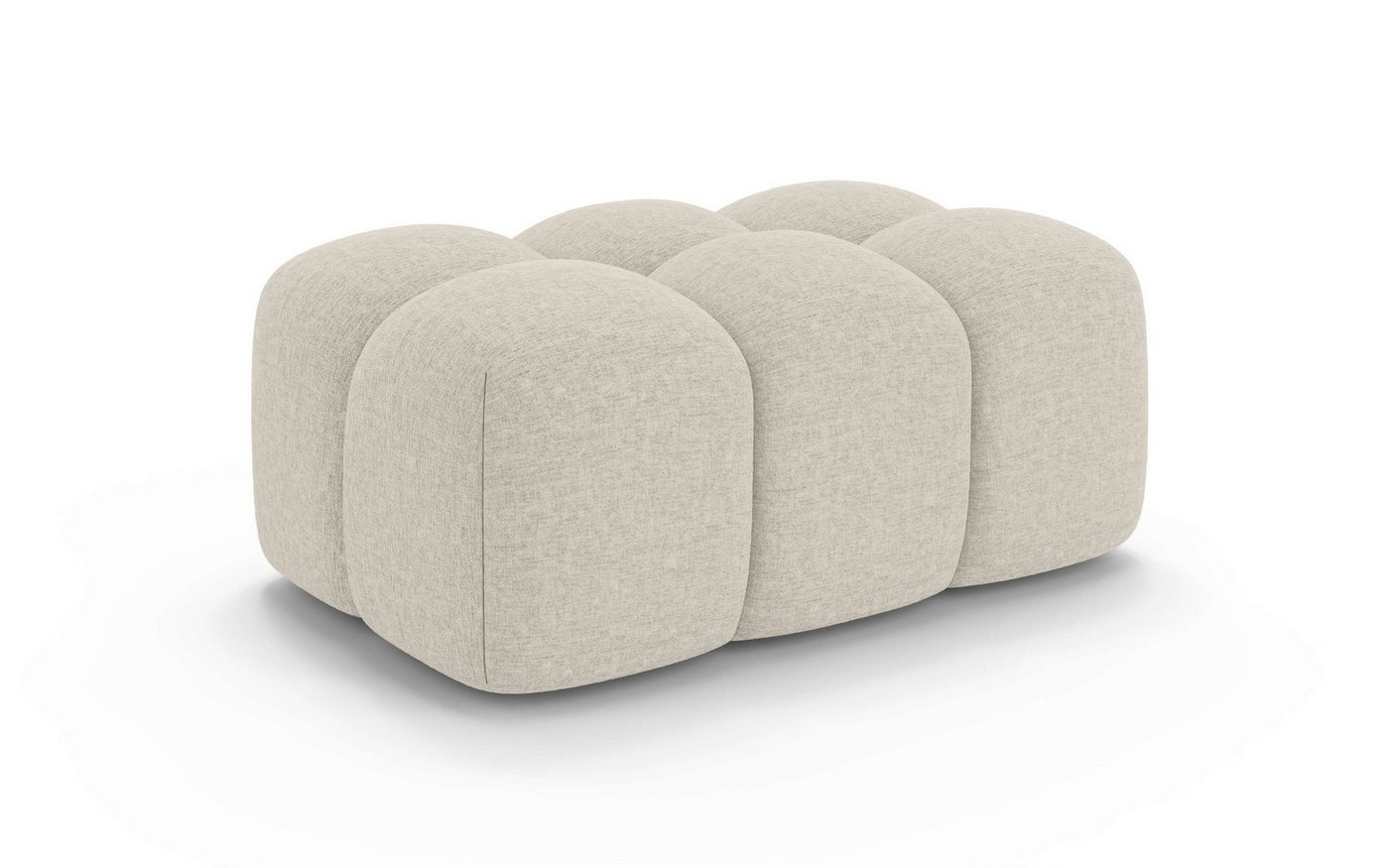 OTTO home Polsterhocker KALLIE Sitzhocker, Bubble-Optik, Maße B/T/H: 90/60/44 cm, moderne Steppung, hoher Sitzkomfort und modernes Design – Bild 2 von 5
