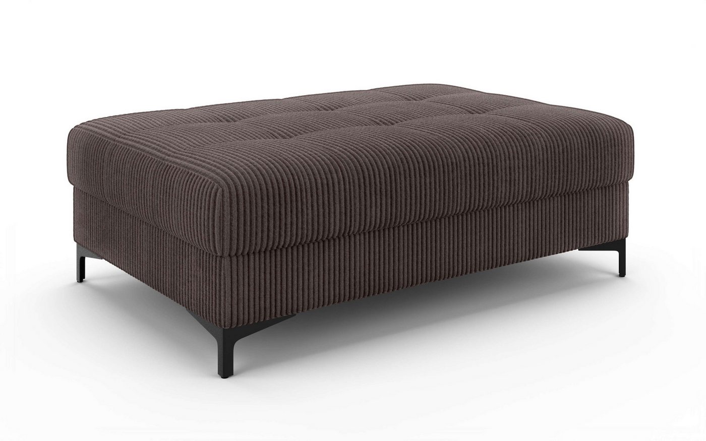 OTTO home Polsterhocker LEEVKE Sitzhocker passend zum Sofa, Breite 115 cm, mit hochelastischer Schaum und Wellenunterfederung – Bild 2 von 5