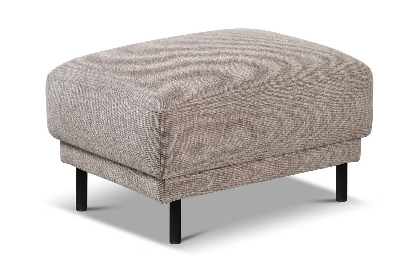 OTTO home Polsterhocker Sveeva, 73x57 cm, schwarze Metallfüße, langlebiger Webstoff, viele Farben zur Auswahl – Bild 4 von 5