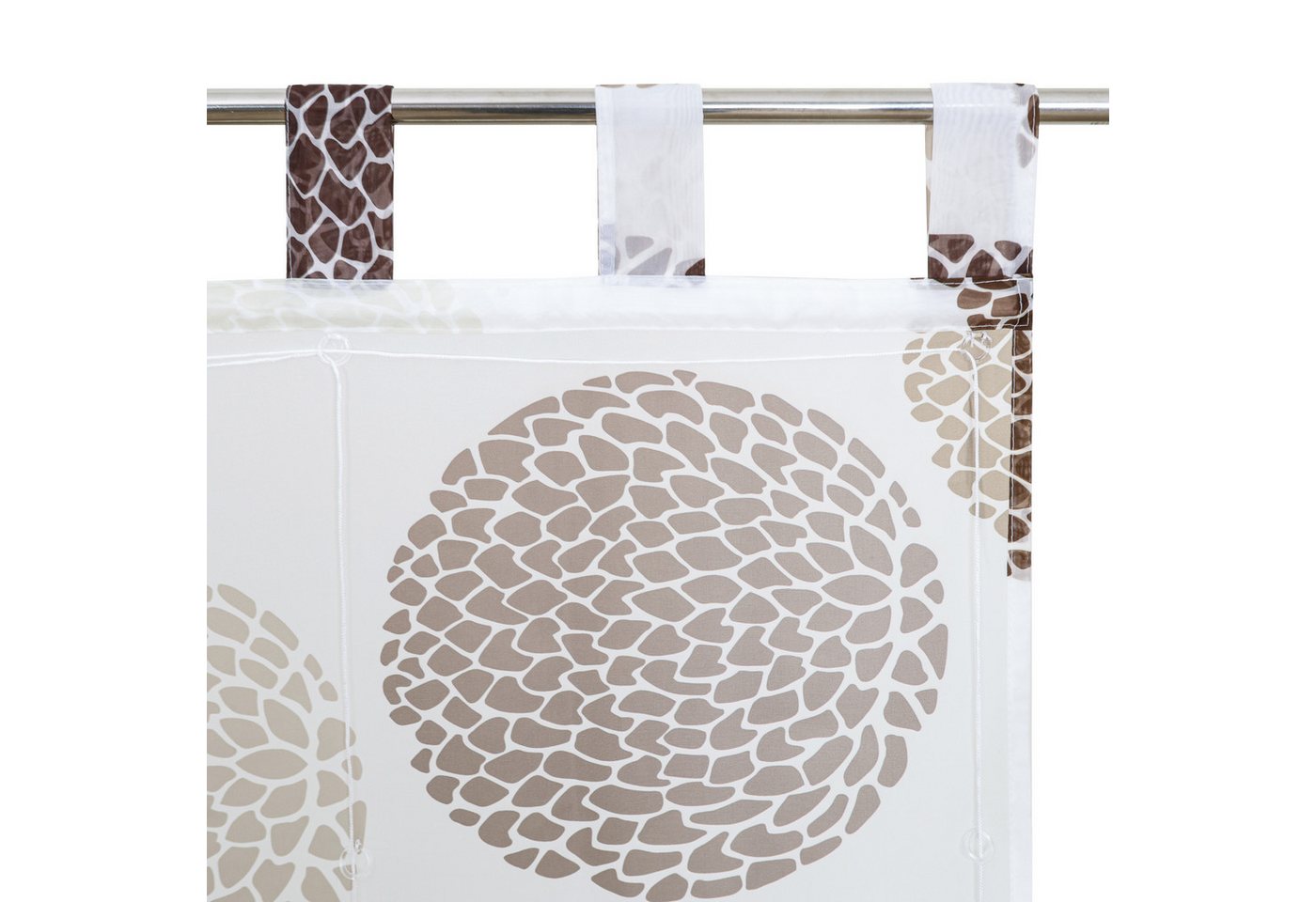 OTTO home Raffrollo Belem, mit Schlaufen, Transparent, Voile, Polyester – Bild 4 von 5