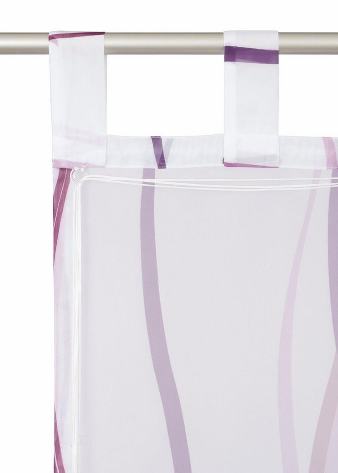 OTTO home Raffrollo Dimona, mit Schlaufen, Transparent, Voile, Polyester – Bild 5 von 5