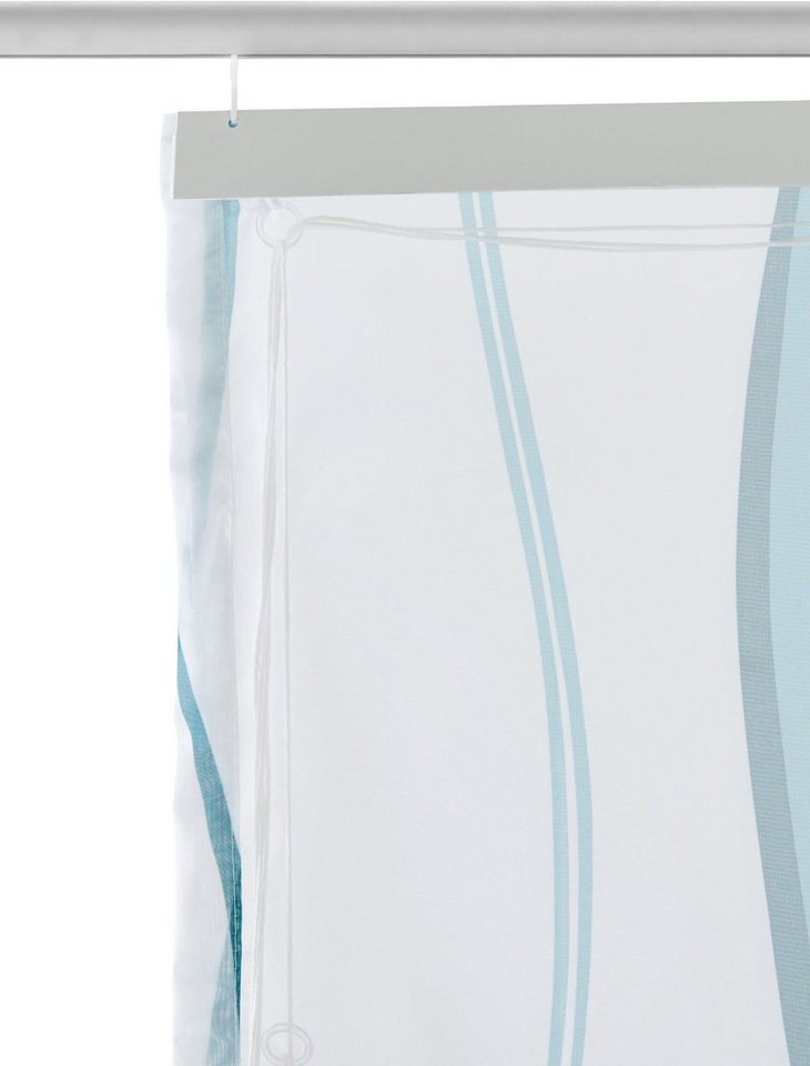 OTTO home Raffrollo Dimona, mit Klettschiene, Transparent, Voile, Polyester, Wellen – Bild 5 von 5