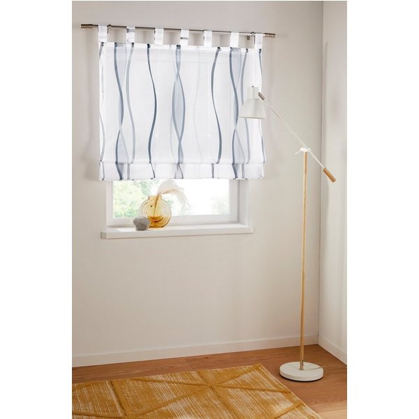OTTO home Raffrollo Dimona, mit Schlaufen, Transparent, Voile, Polyester