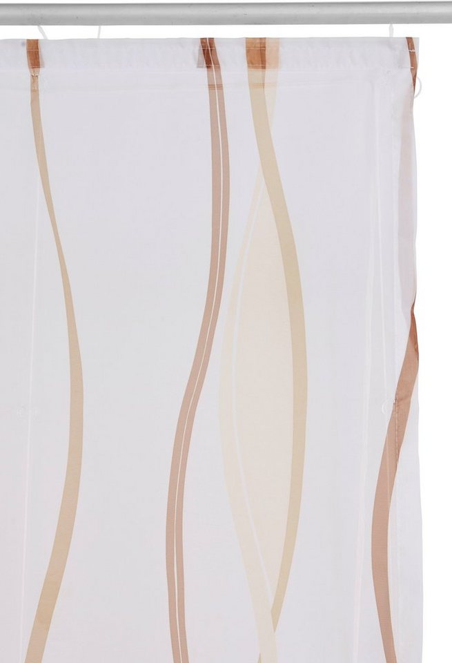 OTTO home Raffrollo Dimona, mit Klettschiene, Transparent, Voile, Polyester, Wellen – Bild 4 von 5