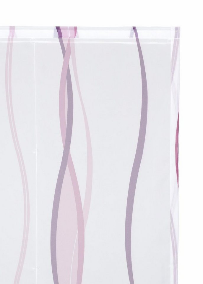 OTTO home Raffrollo Dimona, mit Klettschiene, Transparent, Voile, Polyester, Wellen – Bild 4 von 5